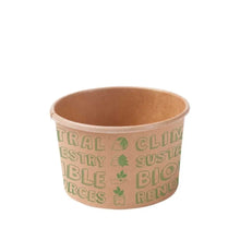 Paper Ice Cream Container 150 ml / 6 oz, unbleached, EcoUp