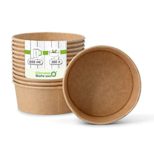 Paper-bowls 650 ml, Ø 150 mm, brown, round