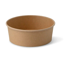 Paper-bowls (premium) 1.000 ml, Ø 185 mm, brown, round