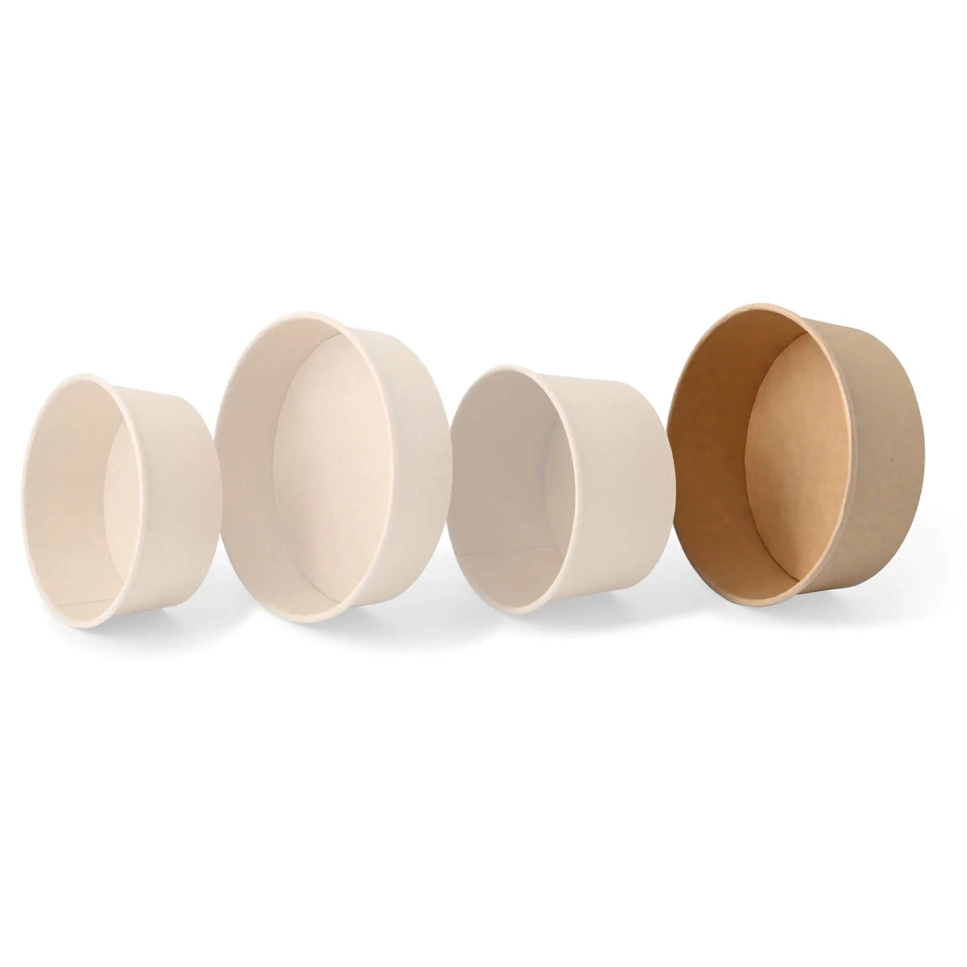 Paper-bowls (premium) 1.000 ml, Ø 185 mm, brown, round