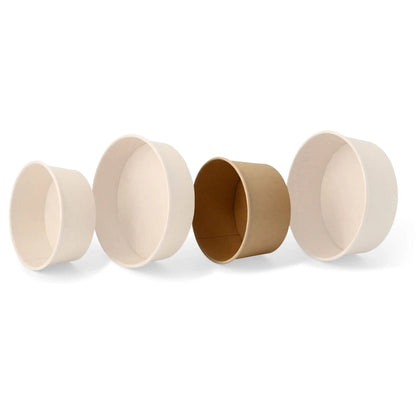 Paper-bowls (premium) 800 ml, Ø 150 mm, brown, round