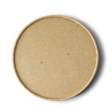 Cardboard-membrane lids Ø 150 mm, brown, PLA-coated