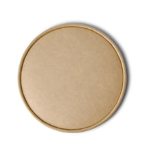 Cardboard-lids Ø 185 mm, brown, PLA-coated