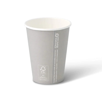 12 oz Paper cup Winter "Snowflake" , Ø 90 mm, grey