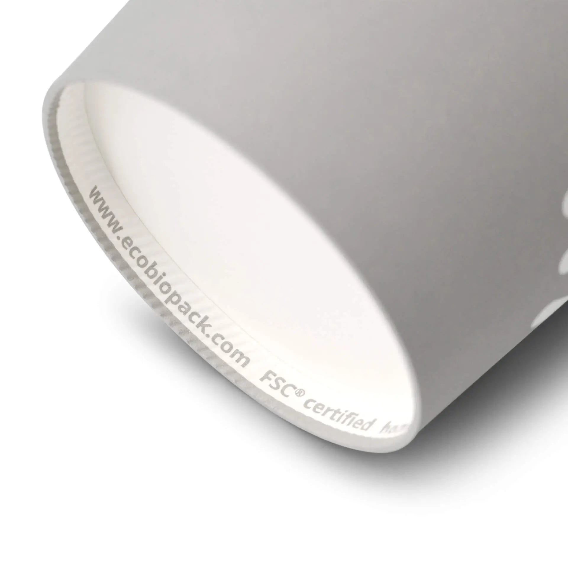 12 oz Paper cup Winter "Snowflake" , Ø 90 mm, grey