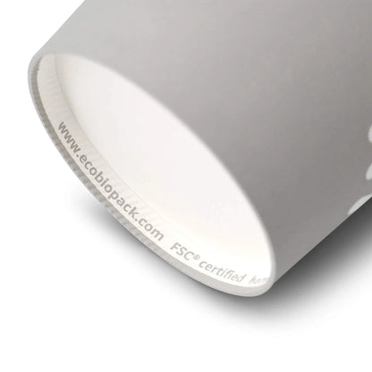 12 oz Paper cup Winter "Snowflake" , Ø 90 mm, grey