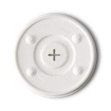 Cardboard-flat lids  Ø 90 mm, white, straw hole