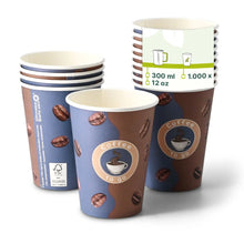 12 oz Paper cup printed with "Coffee", Ø 90 mm