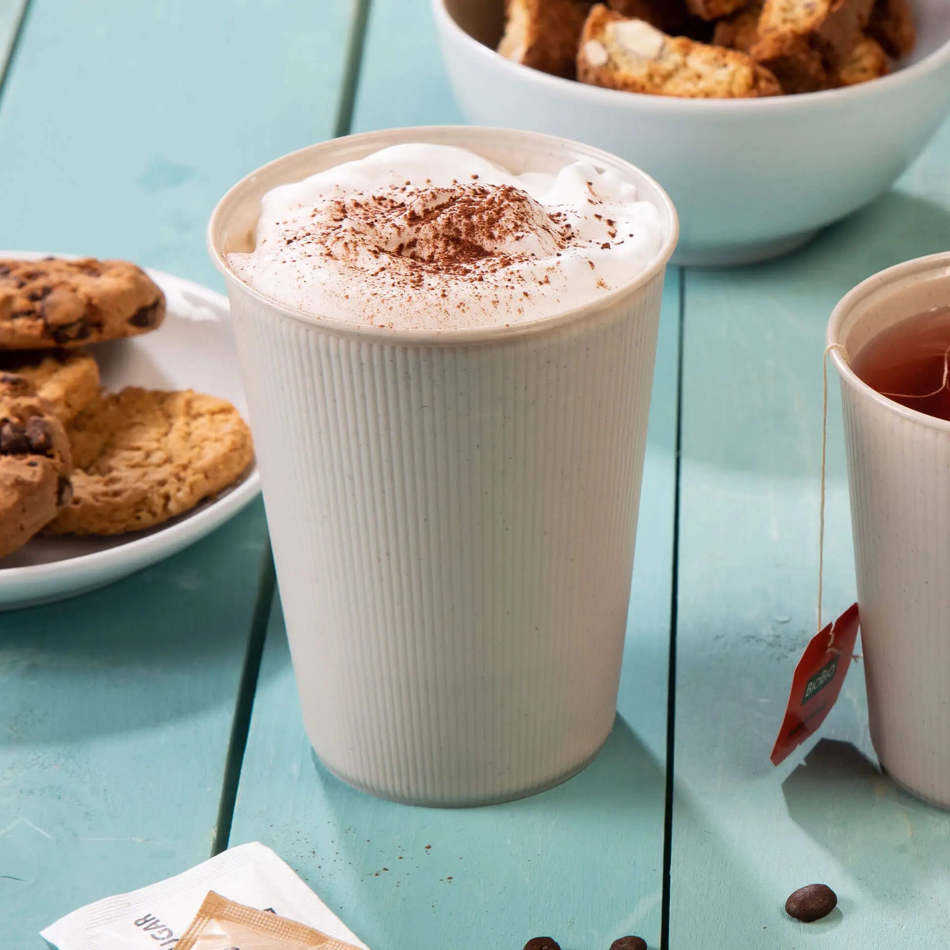 16 oz Reusable Cup (Ribbed) Ø 90 mm, cream white