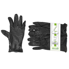 Nitrile gloves, black, size L, powderfree
