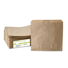 Paper-flat bags 24.5 x 25 cm, kraft