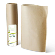 Wrapping paper sheets 58 x 38 cm, kraft