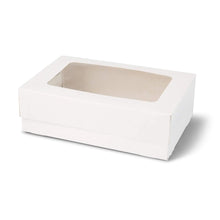 Cupcake boxes (6 pieces) with cellulose window, white