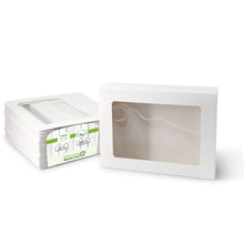 Cupcake boxes (12 pieces) with cellulose window, white