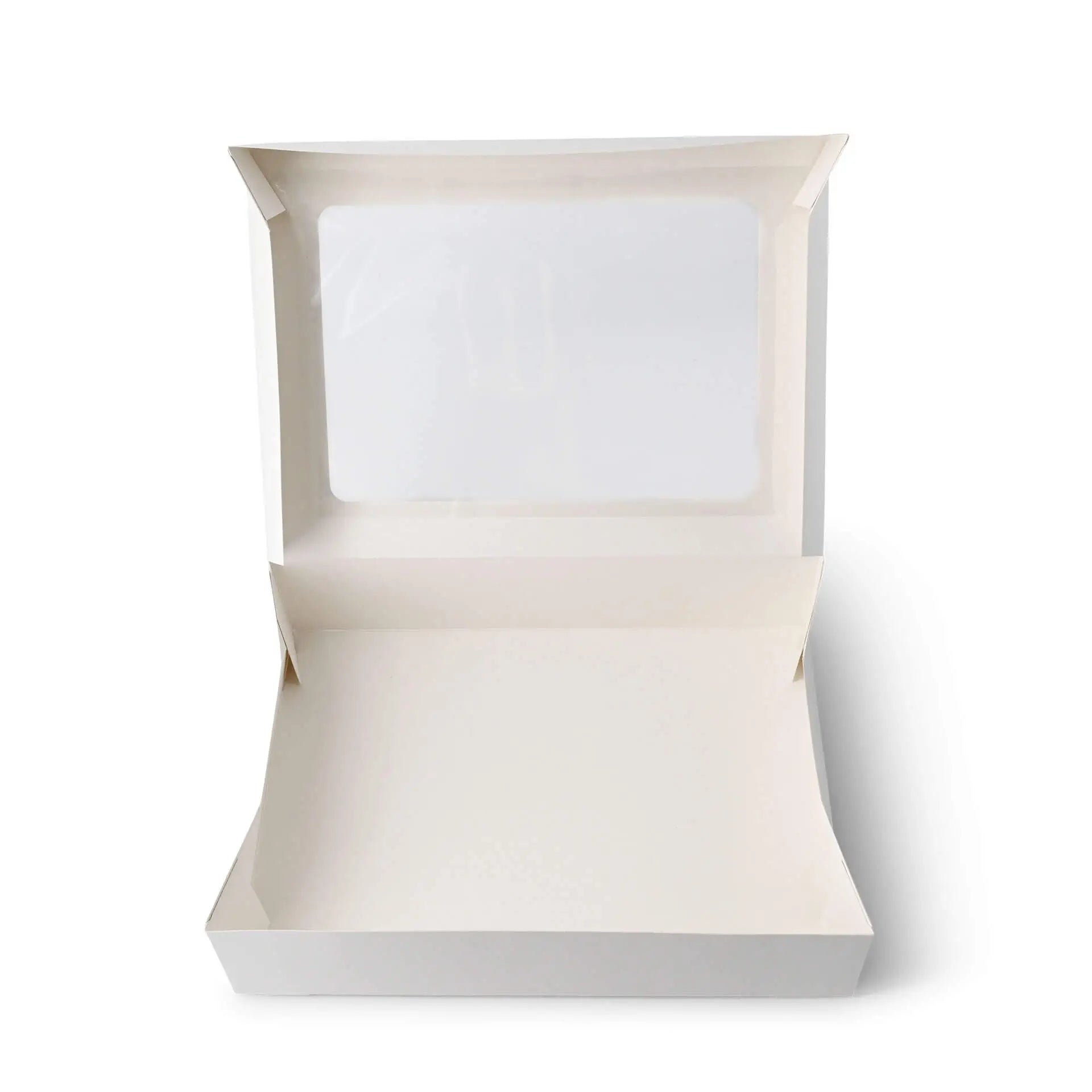 Cupcake boxes (12 pieces) with cellulose window, white