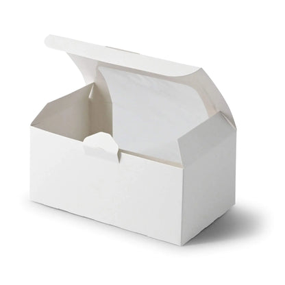 Cupcake boxes (2-pack), cellulose window, white