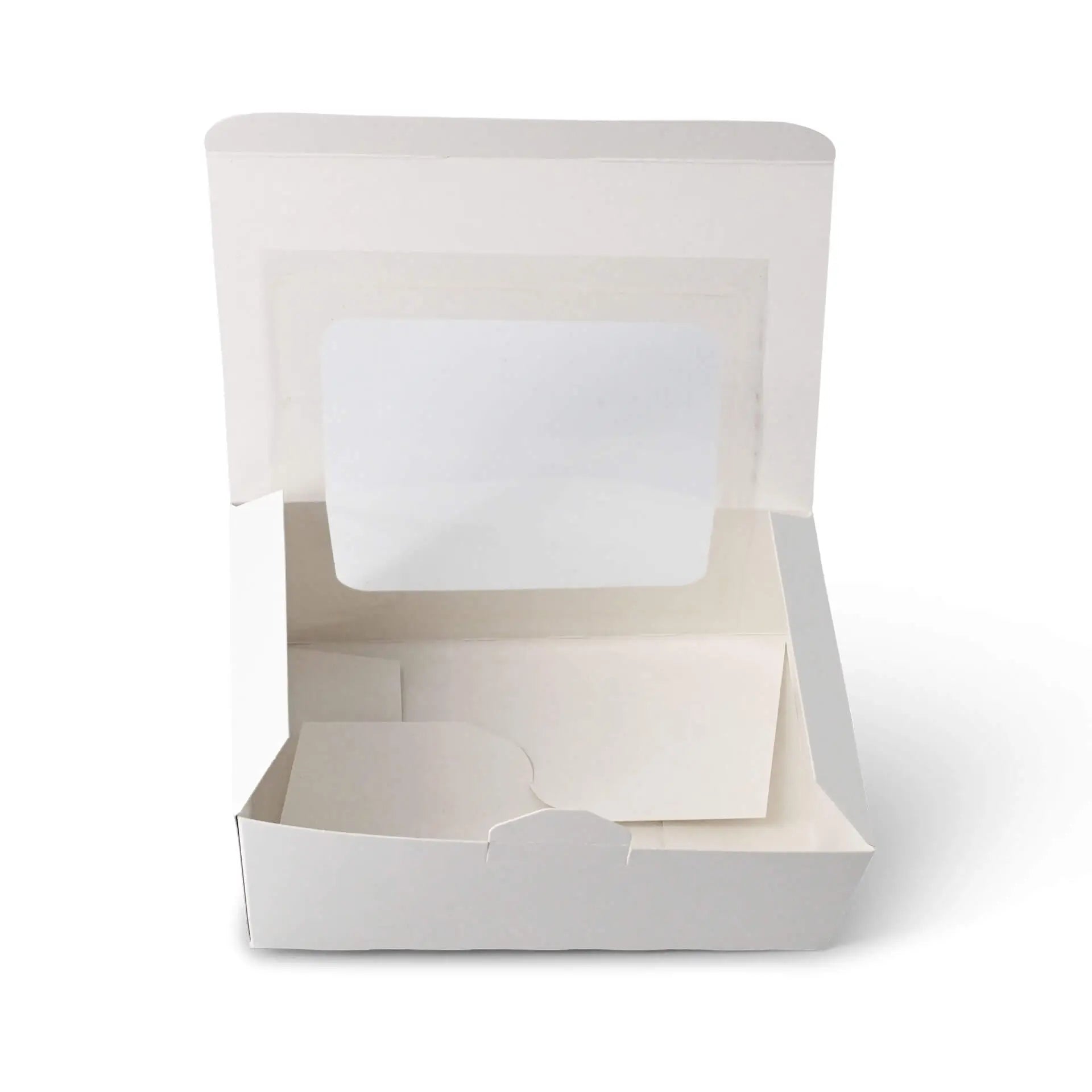 Cupcake boxes (2-pack), cellulose window, white