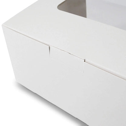 Cupcake boxes (2-pack), cellulose window, white