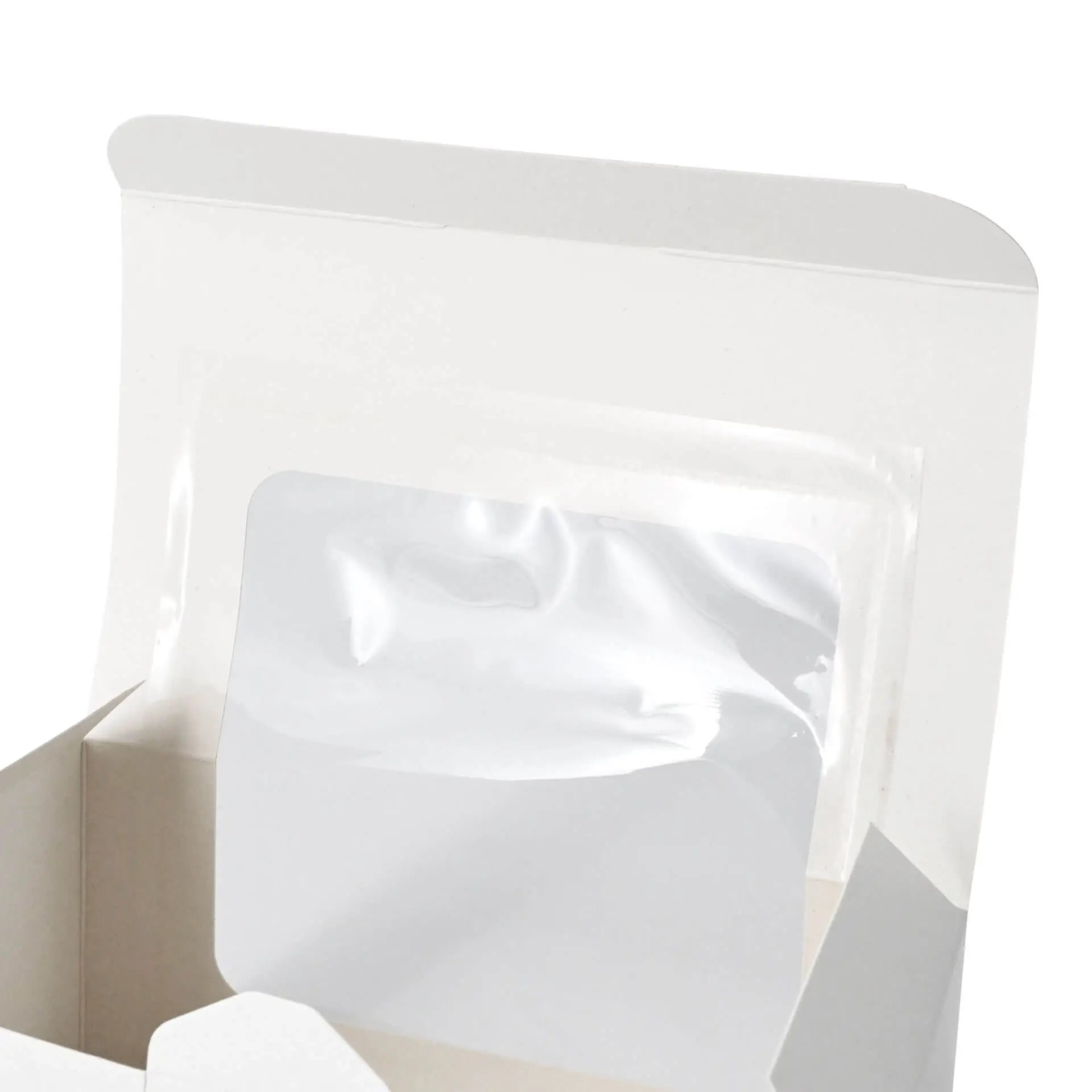 Cupcake boxes (2-pack), cellulose window, white