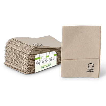 rPaper Ice Cream Napkins 12 x 8.5 cm, 1-ply, folded, unbleached