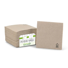 Recycled paper napkins (Premium) 25 x 25 cm, 2-ply, 1/4 fold