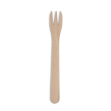 Wooden chip forks XL 17.5 cm, 3 prong