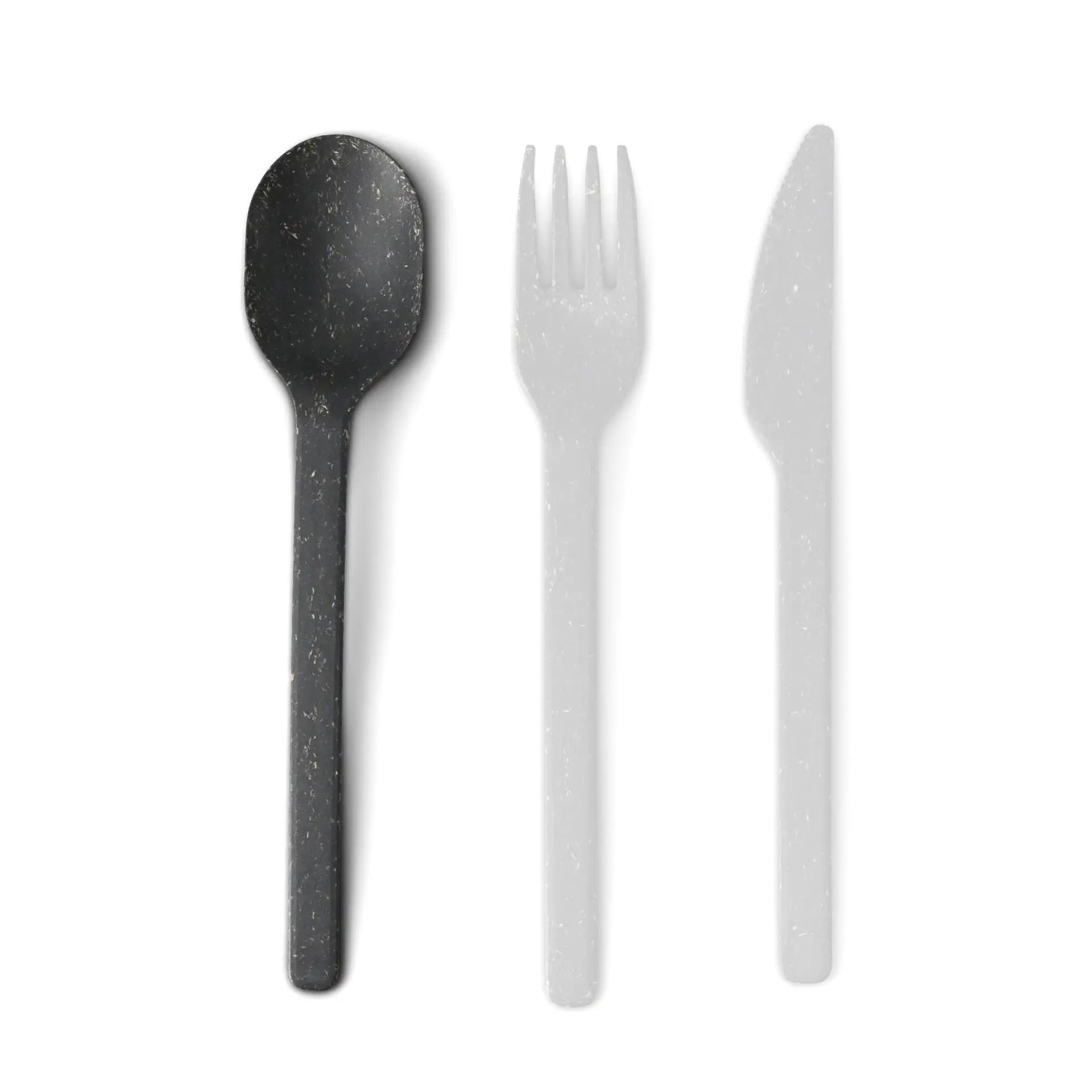 Reusable Spoon “merways Cutlery” 18 cm, pepper / grey