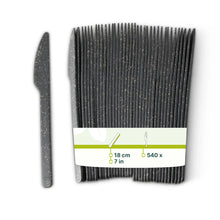 Reusable Knife “merways Cutlery” 18 cm, pepper / grey