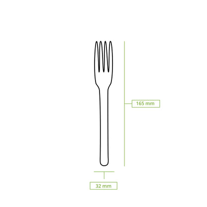Paper forks 16,5 cm, kraft