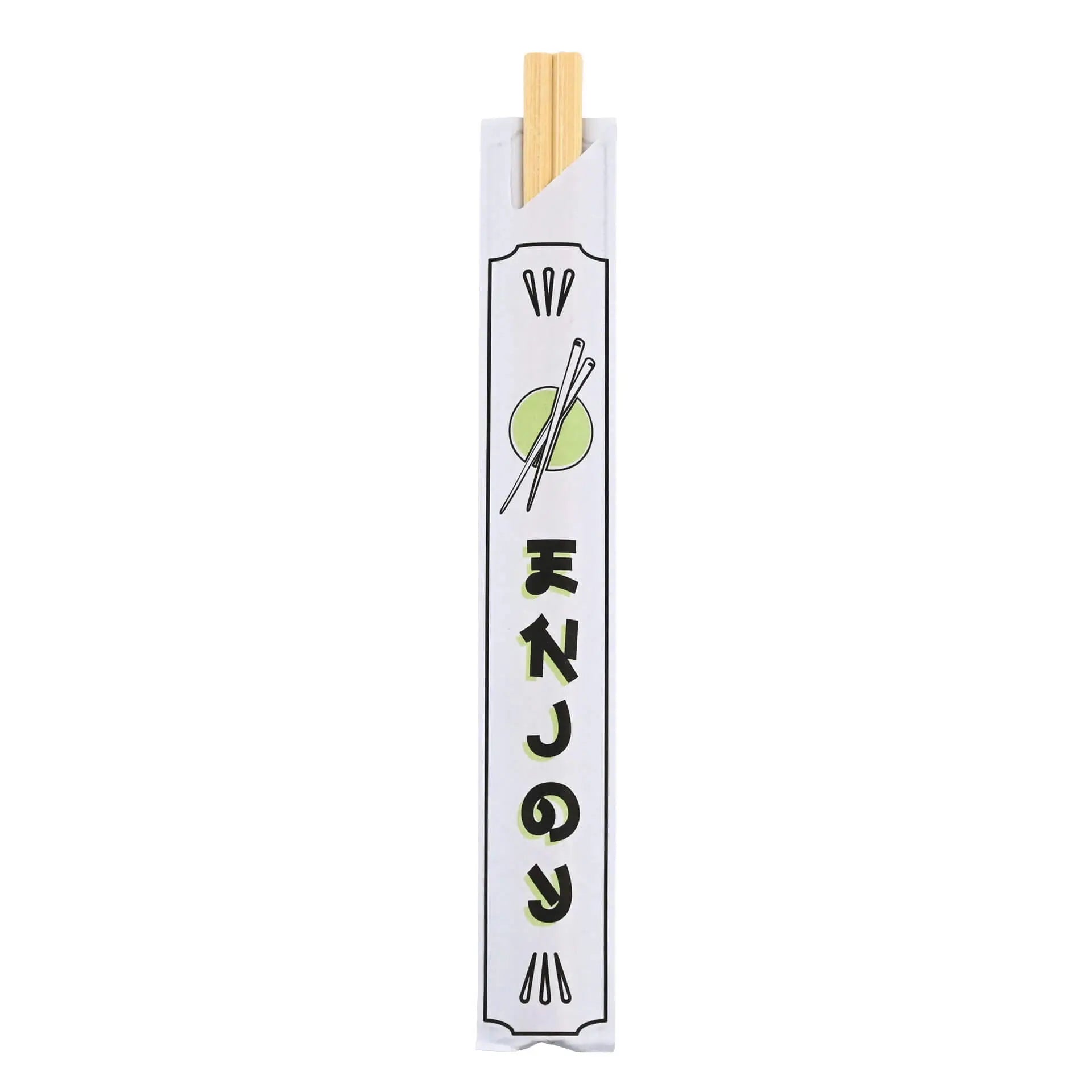 Bamboo chopsticks 20 cm, paper case, individually packed