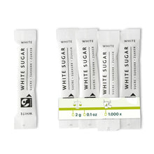 Fair trade sugar sticks, white